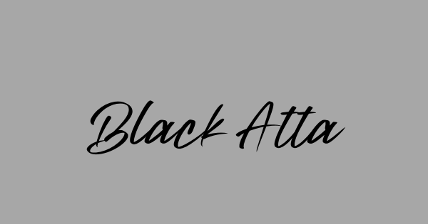 Black Attacks font thumb